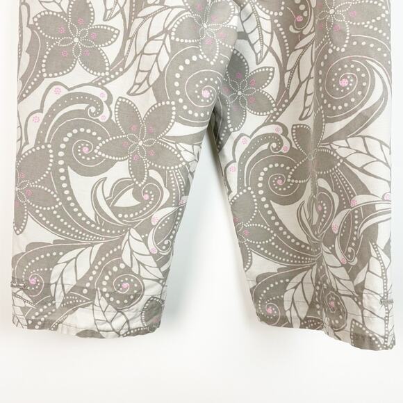 COLUMBIA WOMEN’S CAPRI HIKING PANTS GRAY FLORAL SIZE SMALL - Picture 11 of 11